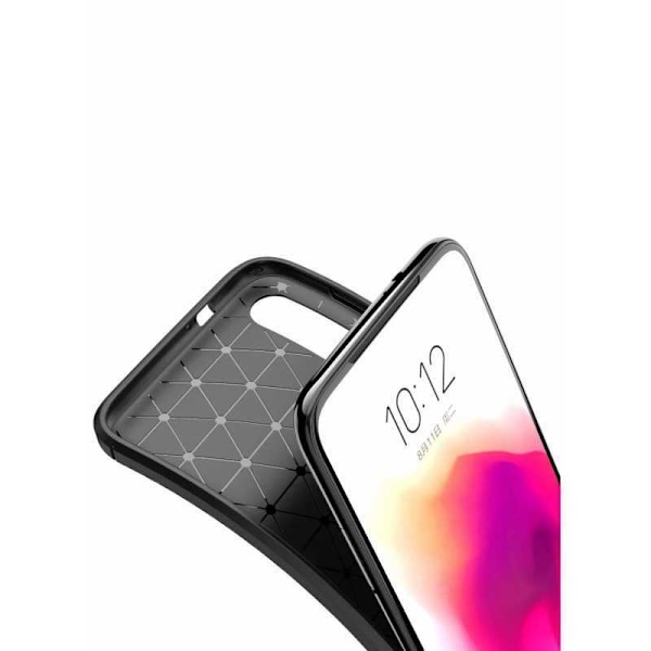 Motorola Moto G8 Plus Stöttåligt Slimmat Skal FullCarbon V4 Svart