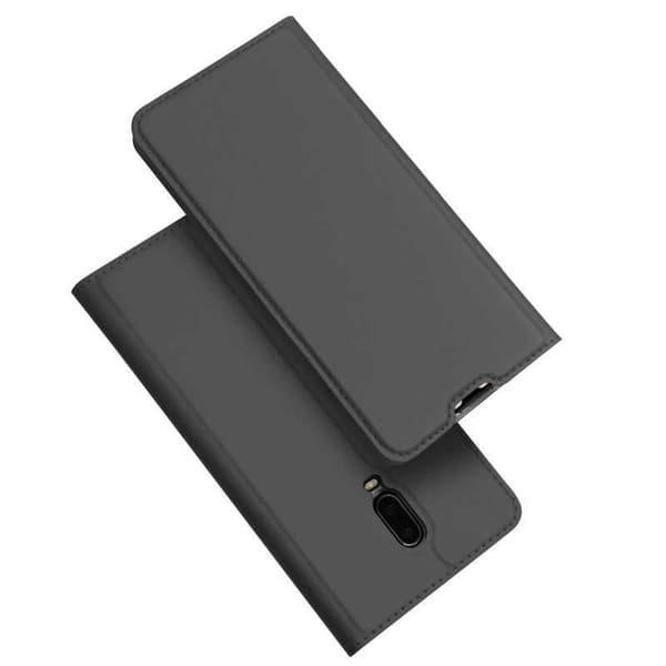 OnePlus 6T Flip Case Smooth -korttipaikka Svart