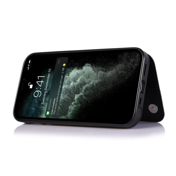 iPhone 14 Pro Max stødsikker dækselkortholder 3-POCKET Flippr Black