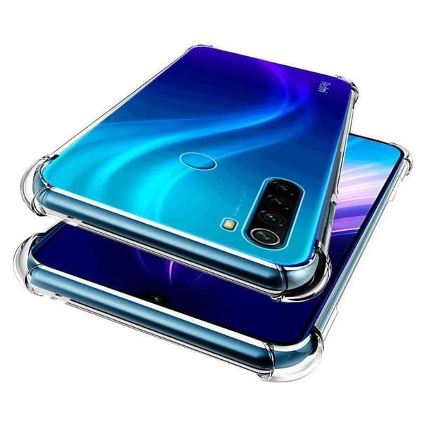Xiaomi Redmi Note 8 iskuja vaimentava silikonikotelo Shockr Transparent