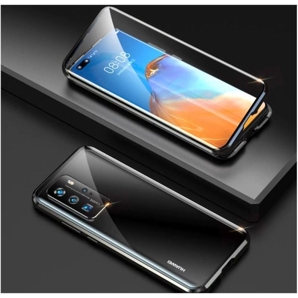 Huawei P40 Pro Heltäckande Premium Skal Glassback V4 Transparent