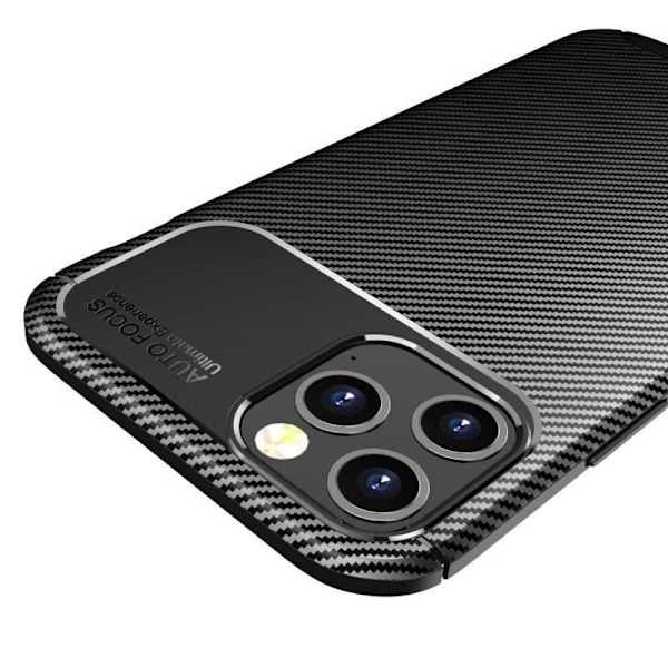 iPhone 13 Pro Max Stöttåligt Slimmat Skal FullCarbon V4 Svart