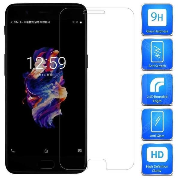 2-PACK OnePlus 6 | Härdat glas 0.26mm 2.5D 9H Transparent