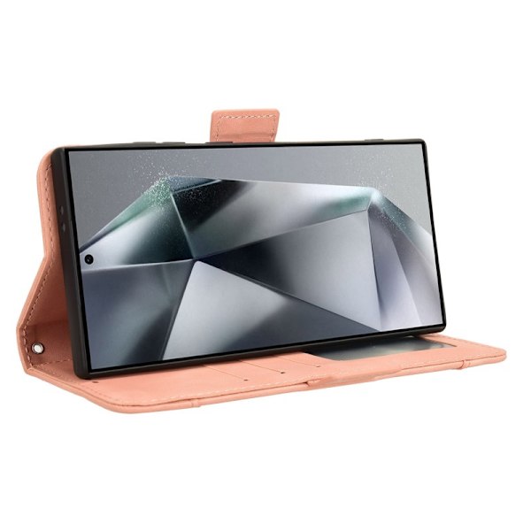 Samsung S23 Ultra Plånboksfodral PU-Läder 6-FACK Winston V3 - Rosenguld Rosa guld