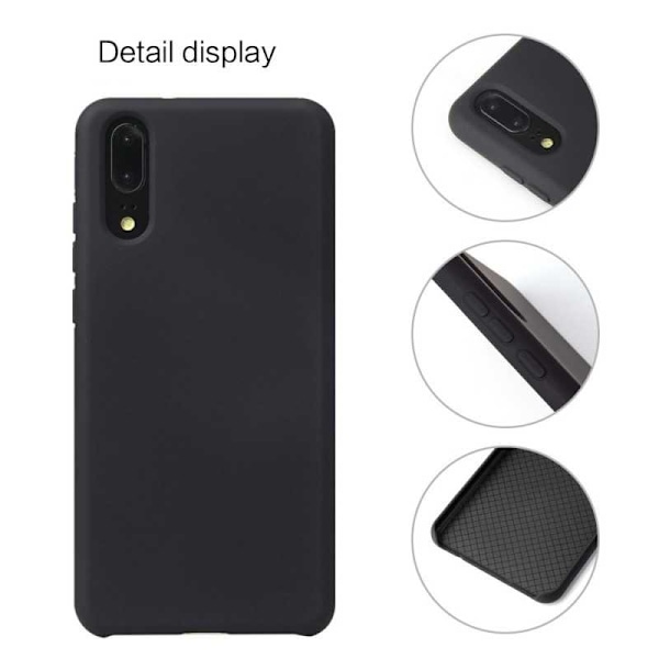 Xiaomi Mi 9 gummibelagt mat sort silikonecover Black