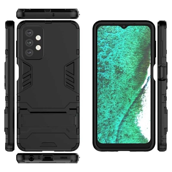 Samsung A32 5G iskunkestävä kotelo jalustalla ThinArmor Black