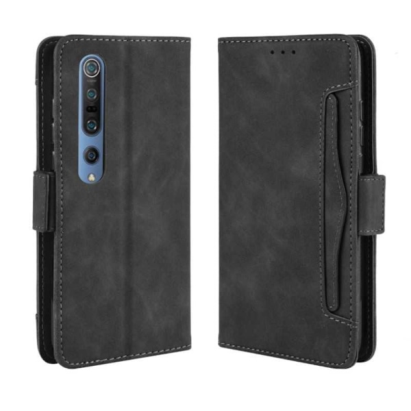 Xiaomi Mi 10 -lompakkokotelo PU-nahkainen 6-POCKET Winston V3 Black