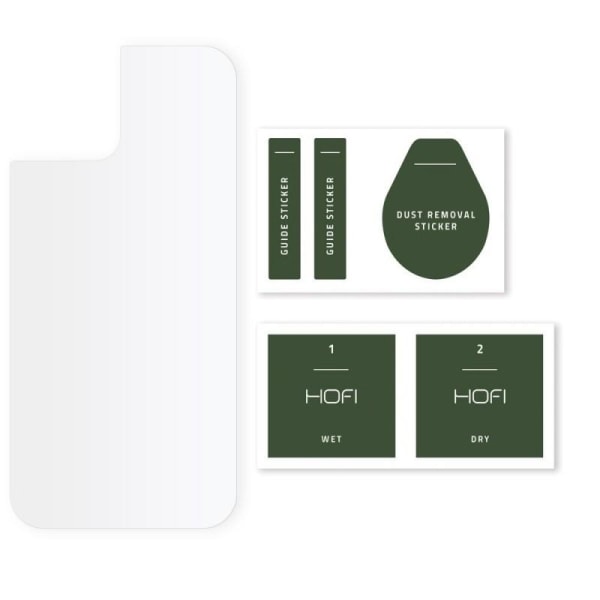 iPhone 12/12 Pro Hybrid Glass 7H Back Hofi Transparent