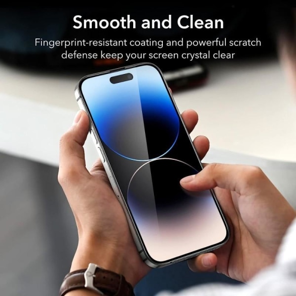 iPhone 14 Pro Max hærdet glas 0,26 mm 2,5D 9H fuld ramme Transparent