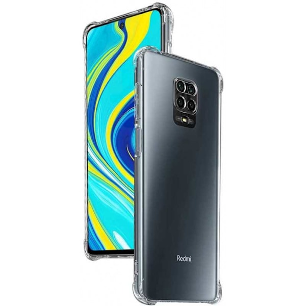 Xiaomi Redmi Note 9 stødabsorberende silikoneskal Shockr Transparent