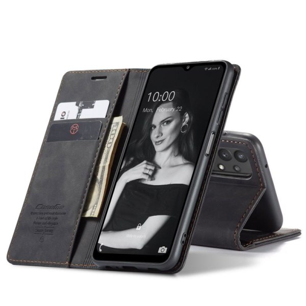 Samsung A32 5G Elegant Flip-etui CaseMe 3-KOMPARTMENT Black