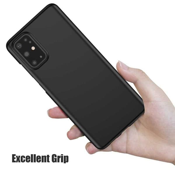Samsung S20 FE Erittäin ohut kumipinnoitettu mattamusta Cover Basic V2 Black