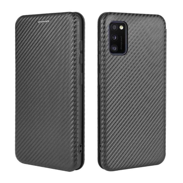 Samsung A41 Flipfodral Kortfack CarbonDreams Svart