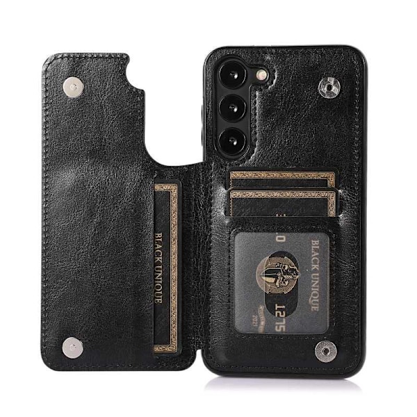 Samsung S23 stødsikker dækselkortholder 3-POCKET Flippr