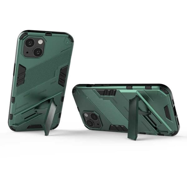iPhone 13 Iskunkestävä kotelo jalustalla ThinArmor V2 Svart