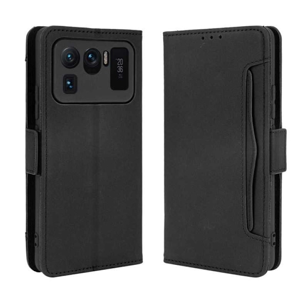 Xiaomi Mi 11 Ultra Wallet Case PU Læder 6-SLOT Winston V3 Black