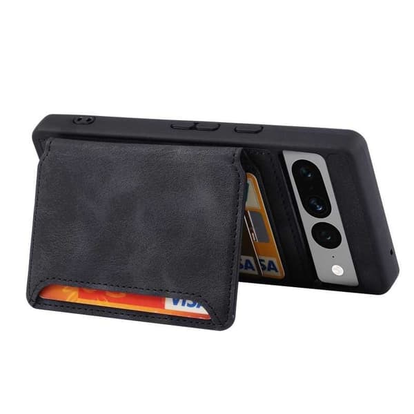 Google Pixel 7 Pro Iskunkestävä Premium Cover 7-SLOT Solid V6 Nordcell™ Black