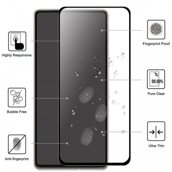 2-PACK Google Pixel 7a Härdat Glas 0.26mm 2.5D 9H Fullframe Transparent