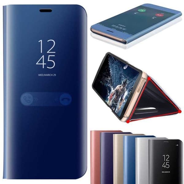 iPhone XR Smart Flip Case Clear View Seisova V2 Rocket Svart