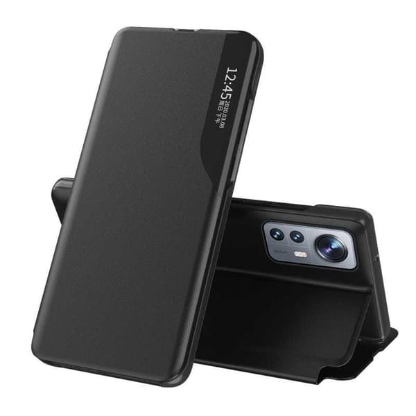 Xiaomi Mi 12 / 12X Case Tech-Protect Smart View - musta Black