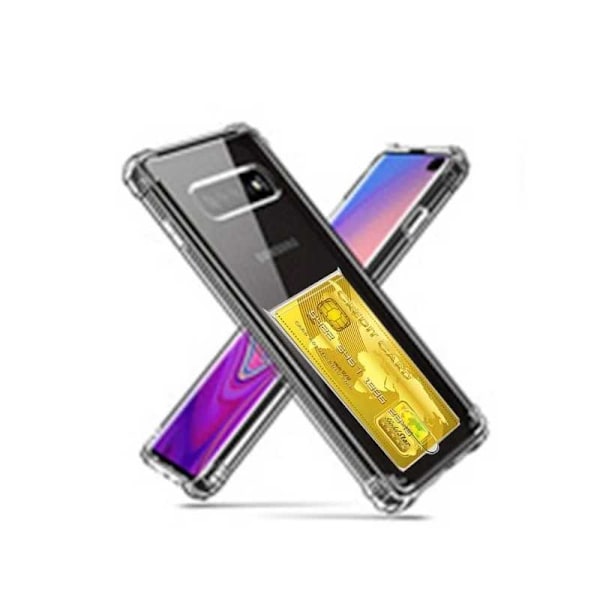 Stødsikkert cover med kortrum Samsung S10 Transparent