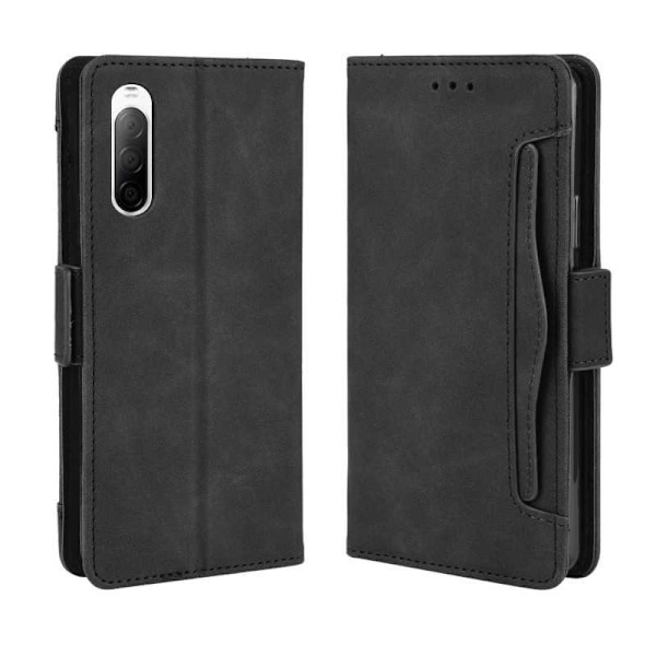 Sony Xperia 1 Plånboksfodral PU-Läder 6-FACK Winston V3 Svart