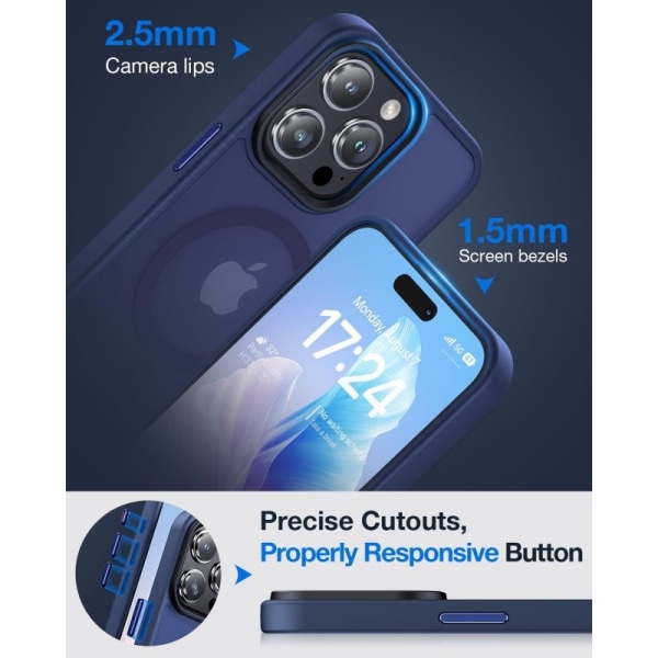 iPhone 12 Pro Max läpinäkyvä iskunvaimenninkotelo, MagSafe-yhtee