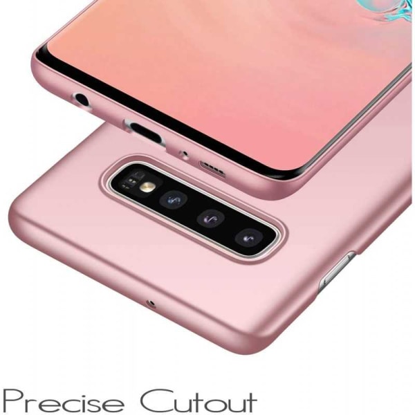 Samsung S10e Ultra-tynn gummibelagt Cover Basic V2 Pink gold