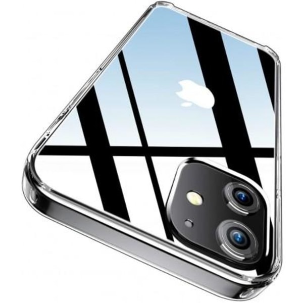 iPhone 12 Mini Stötdämpande Silikon Skal Simple® Transparent