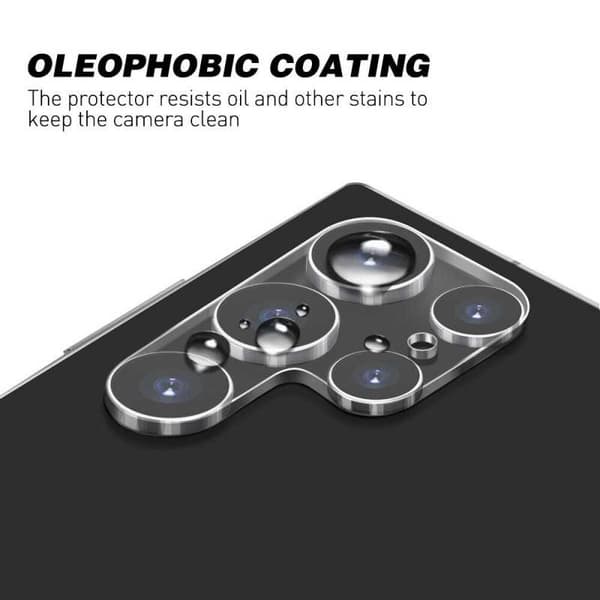 2-PACK Samsung S23 Ultra Camera Protection Linssin suojaus Transparent