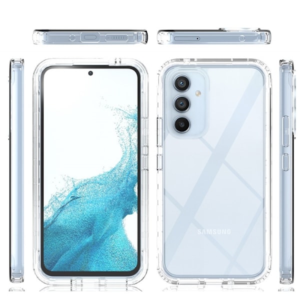 Samsung A34 5G Heltäckande Premium 3D Skal 3in1 ThreeSixty Clear