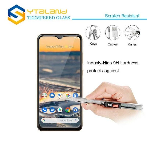 2-PACK Nokia 5.3 Härdat Glas 0.26mm 2.5D 9H Fullframe Transparent