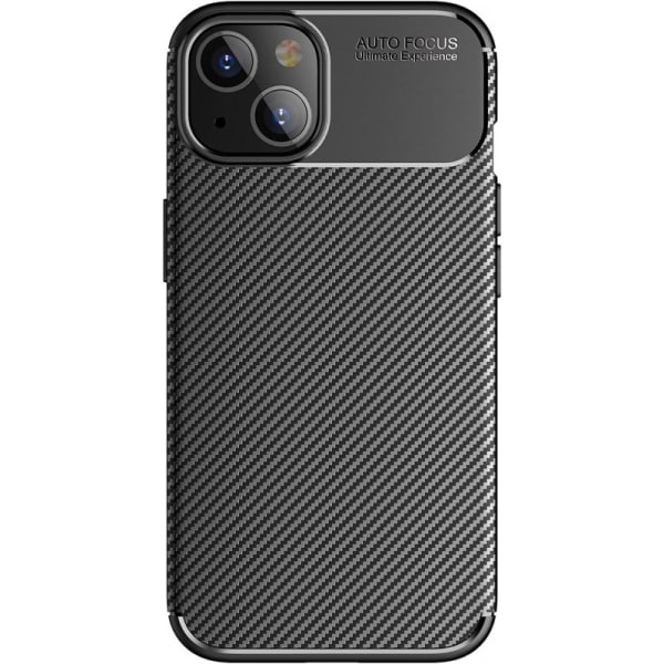 iPhone 15 Shockproof Slim Cover FullCarbon V4 Black