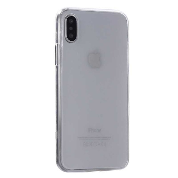 360° täysin peittävä ja iskuja vaimentava kotelo iPhone XS Transparent