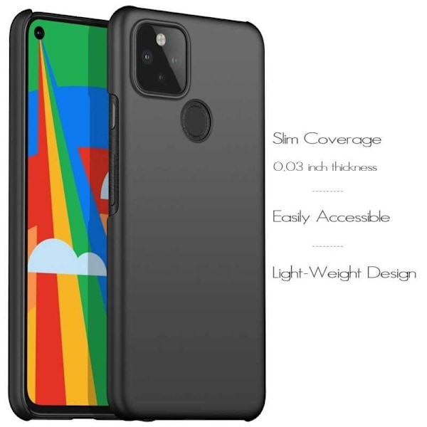 Google Pixel 4a 4G/LTE Ultratunt Mattsvart Skal Basic V2 Svart