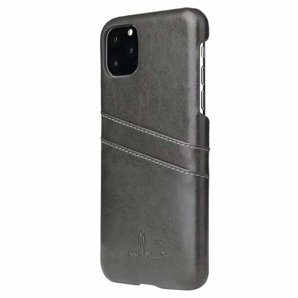 iPhone 11 Skal Korthållare Retro Svart