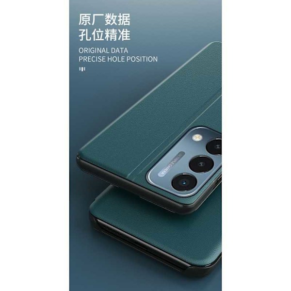 OnePlus Nord N200 Stilrent Smart View Fodral - Svart Svart