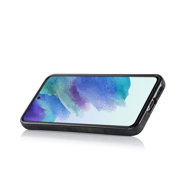 Samsung S21 FE mobilcover med kortholder Retro V4 Svart