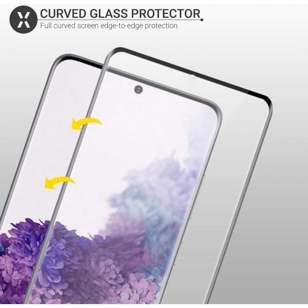 Samsung S20 Plus Hærdet Glas 3D 0,26mm 9H Fullframe Transparent
