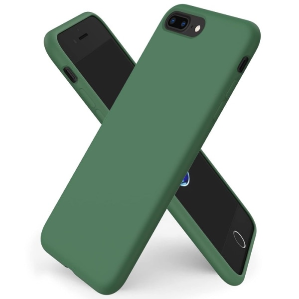Kuminen iskunkestävä kotelo iPhone 7 Plus / 8 Plus- vihreä