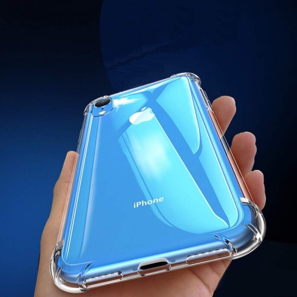 iPhone XR Stöttåligt Skal med Förstärkta Hörn Transparent