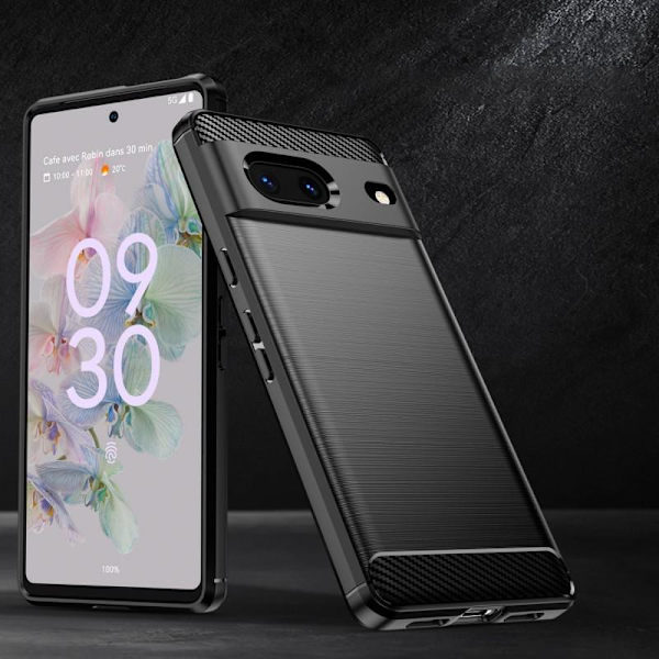 Google Pixel 7a Shockproof Shell SlimCarbon Black