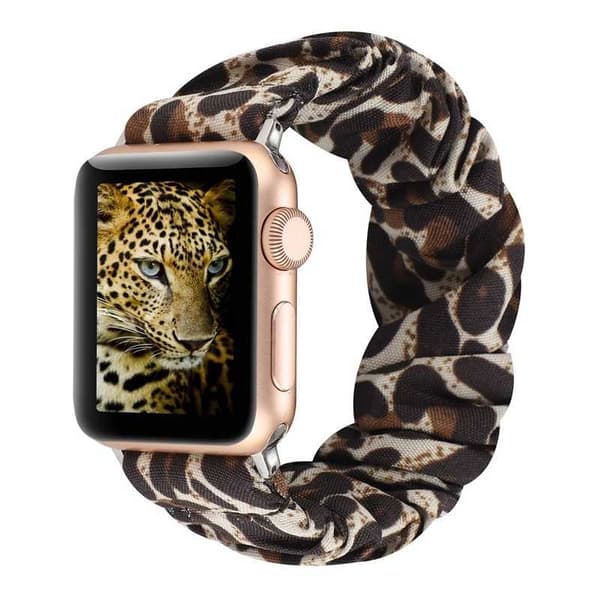 Apple Watch 38 / 40 mm tyylikäs elastinen kangasrannekoru Black Variant 1