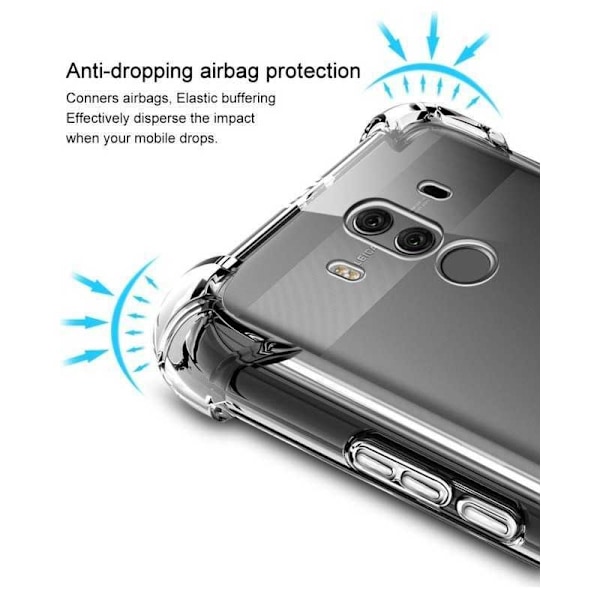 Mate 10 Pro stødabsorberende silikone Shell Shockr Transparent