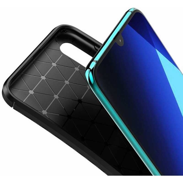 Samsung A70 stødsikkert cover FullCarbon V4 (SM-A705FN/DS) Black