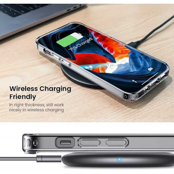 iPhone 13 Pro stødabsorberende silikonecover Enkelt Transparent