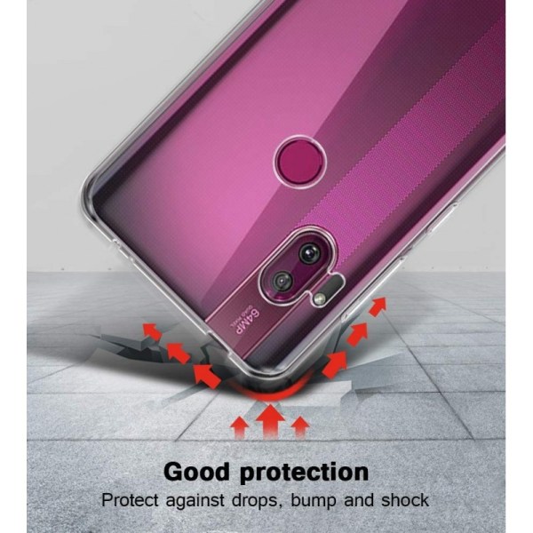 Motorola One Hyper Shock Absorbent Silicone Case Simple Transparent
