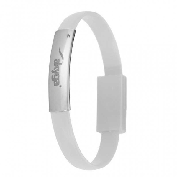 Latauskaapeli Rannekoru Micro-USB (m) / USB-A (m) White