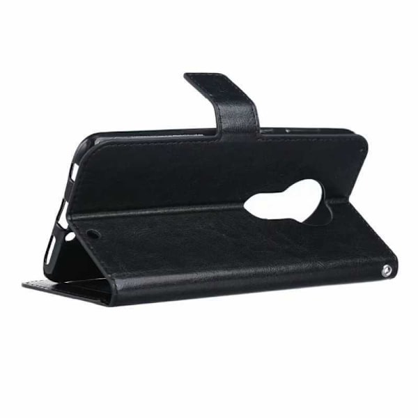 Motorola Moto G7 Plus Plånboksfodral PU-Läder 4-FACK Svart