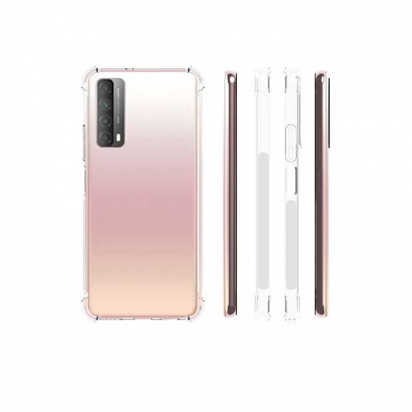Huawei P Smart 2021 Stöttåligt Skal med Förstärkta Hörn Transparent